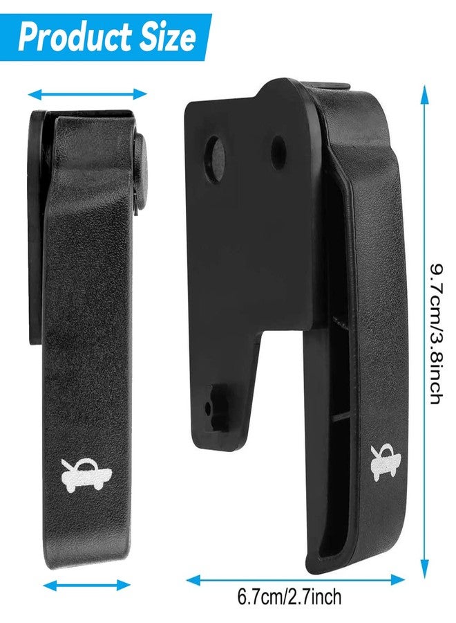 TEANTECH Hood Release Handle, Hood Latch Release Pull Handle 15741109 Replacement for 1995-2007 Chevrolet Chevy GMC Cadillac C3500 C1500 K1500 Truck Latch Cable Interior Pull - Image 2